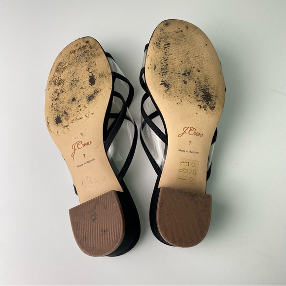 J. CREW Florence sandals with transparent cross straps - Picture 5 of 6